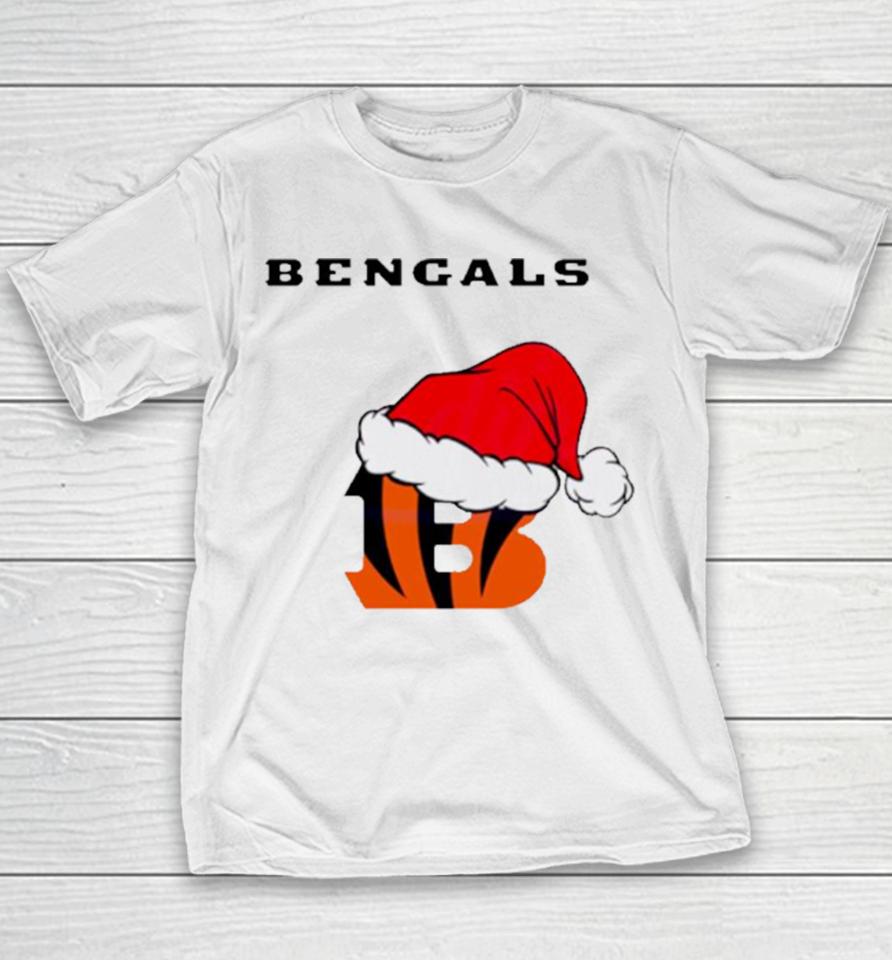 Cincinnati Bengals Nfl Christmas Logo 2023 Youth T-Shirt