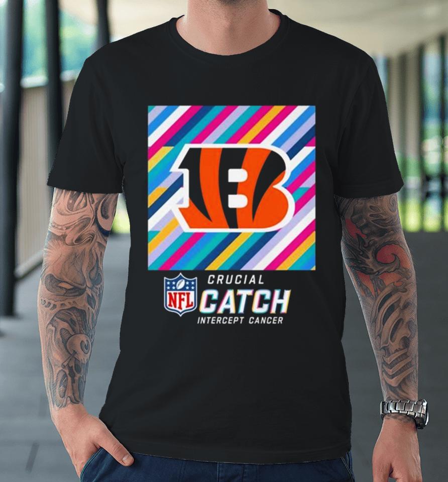 Cincinnati Bengals Nfl Crucial Catch Intercept Cancer Premium T-Shirt