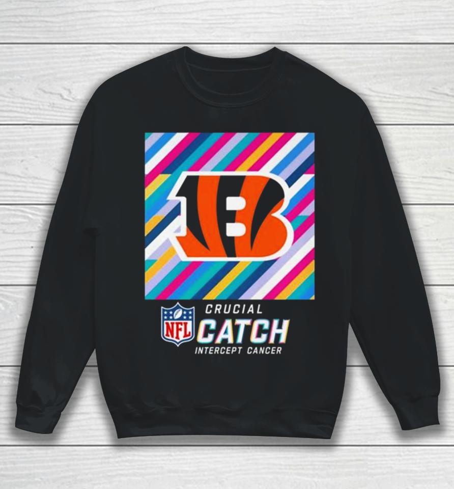 Cincinnati Bengals Nfl Crucial Catch Intercept Cancer Sweatshirt