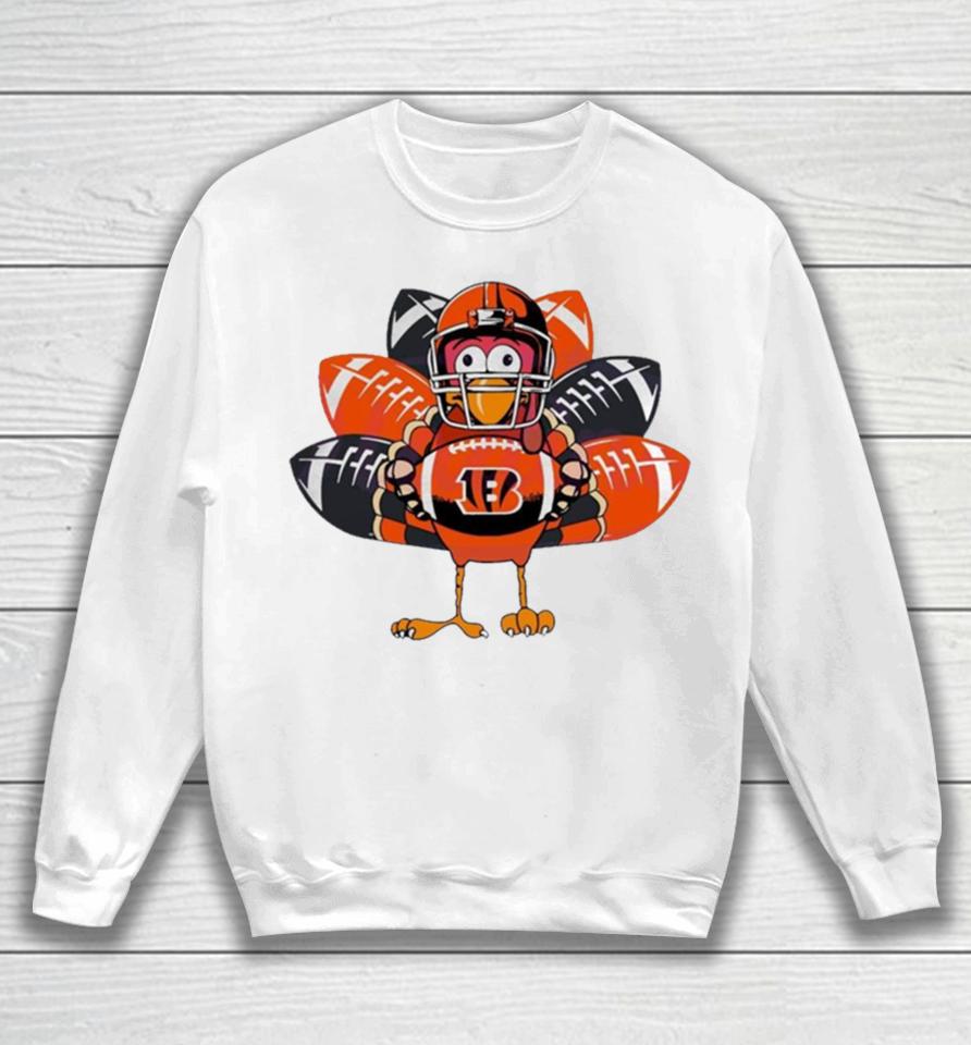 Cincinnati Bengals Turkey Thanksgiving 2023 Sweatshirt