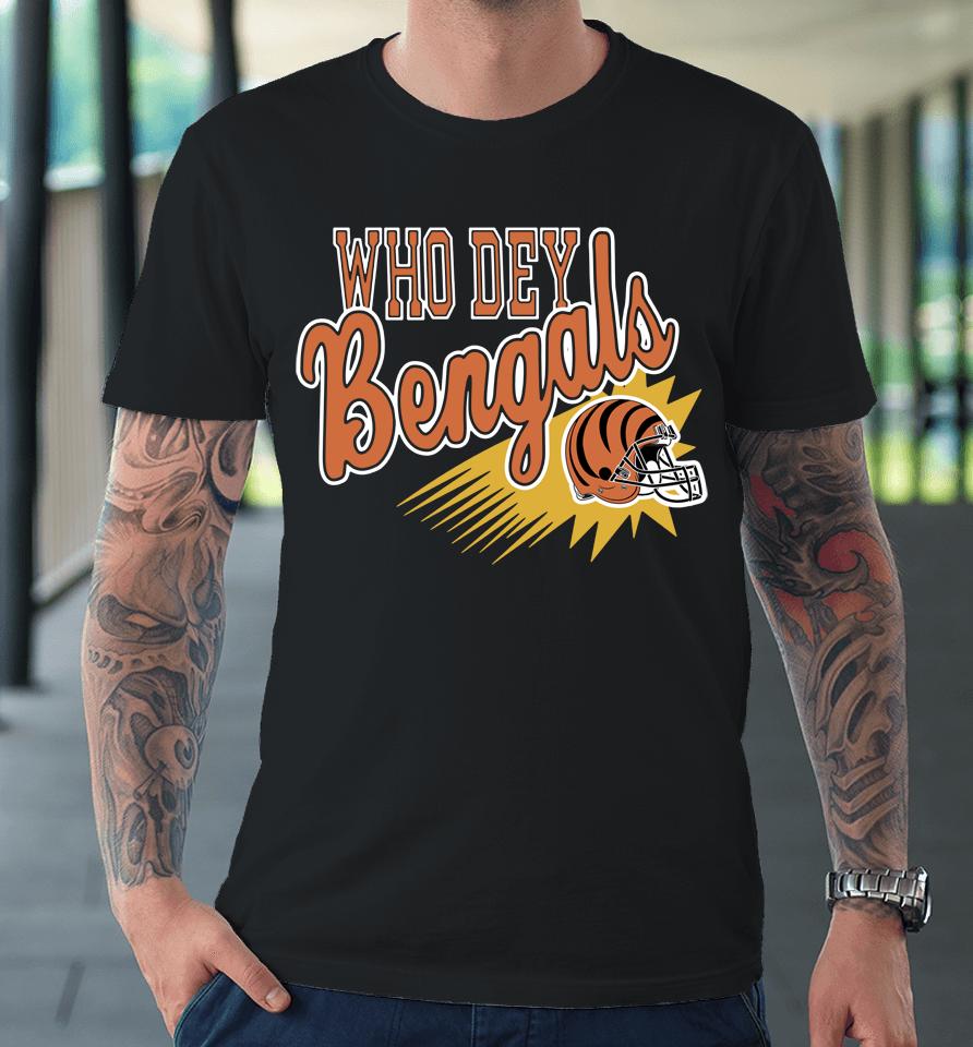 Cincinnati Bengals Who Dey Black Premium T-Shirt