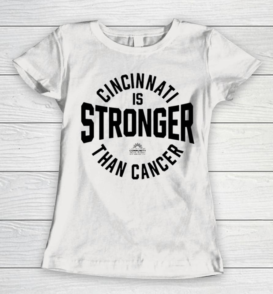 Cincinnati Is Stronger Than Cancer Women T-Shirt