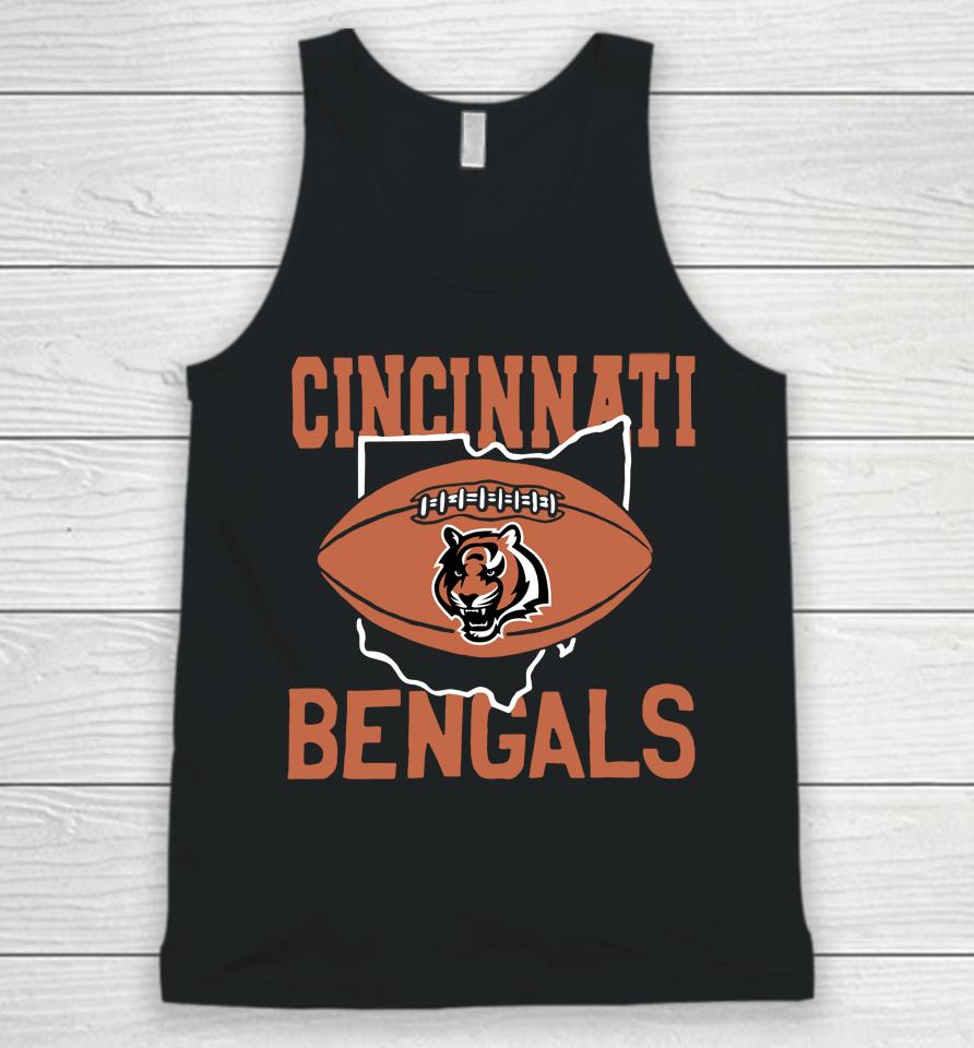 Cincinnati Ohio Bengals Logo Homage Unisex Tank Top