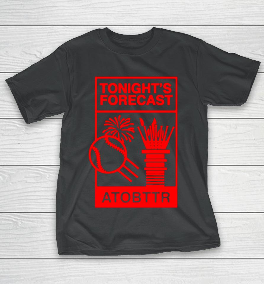 Cincinnati Reds Baseball Tonight’s Forecast Atobttr T-Shirt