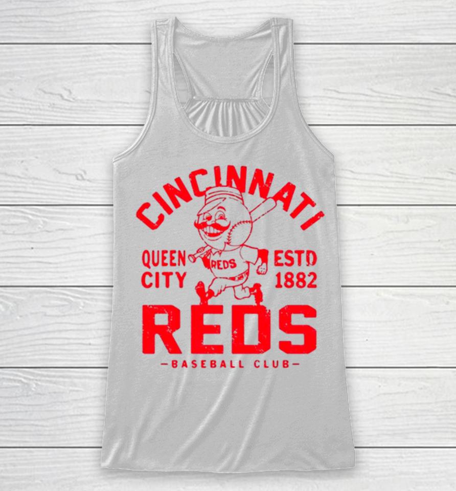 Cincinnati Reds Queen City Baseball Retro Racerback Tank