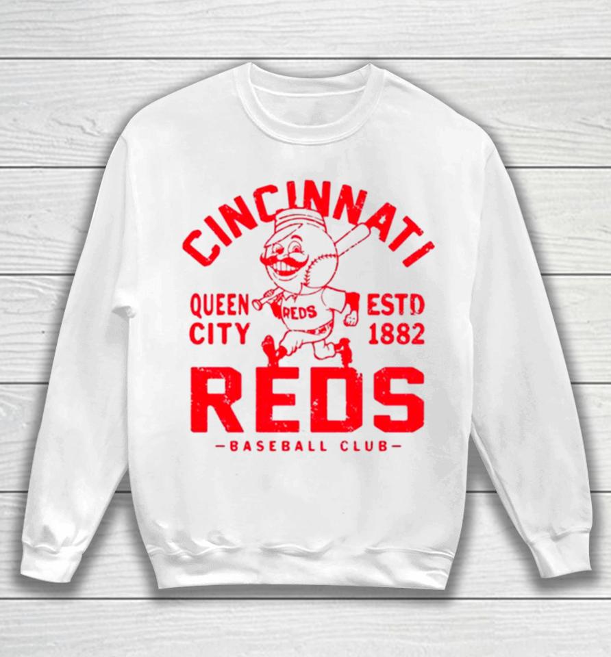 Cincinnati Reds Queen City Baseball Retro Sweatshirt