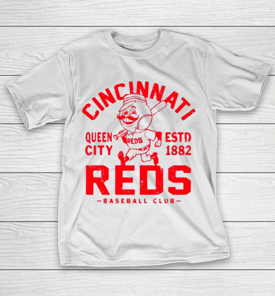 Cincinnati Reds Queen City Baseball Retro T-Shirt