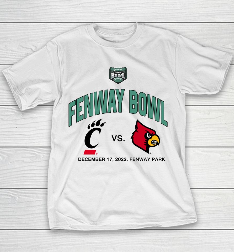 Cincinnati Vs Louisville Fenway Bowl Dueling Youth T-Shirt