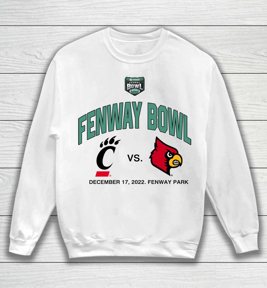 Cincinnati Vs Louisville Football 2022 Fenway Bowl Dueling Sweatshirt