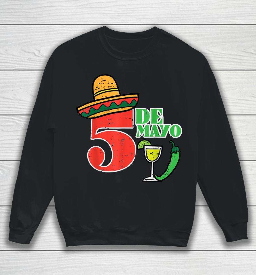 Cinco De Mayo 5 Cinco De Mayo Mexican Fiesta Party Sweatshirt