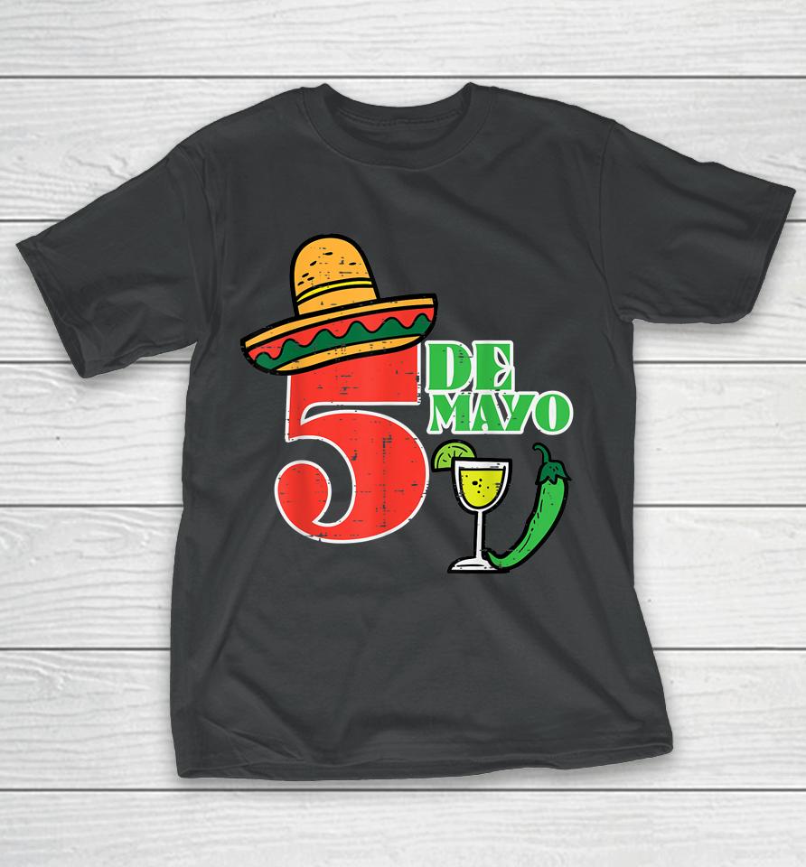 Cinco De Mayo 5 Cinco De Mayo Mexican Fiesta Party T-Shirt