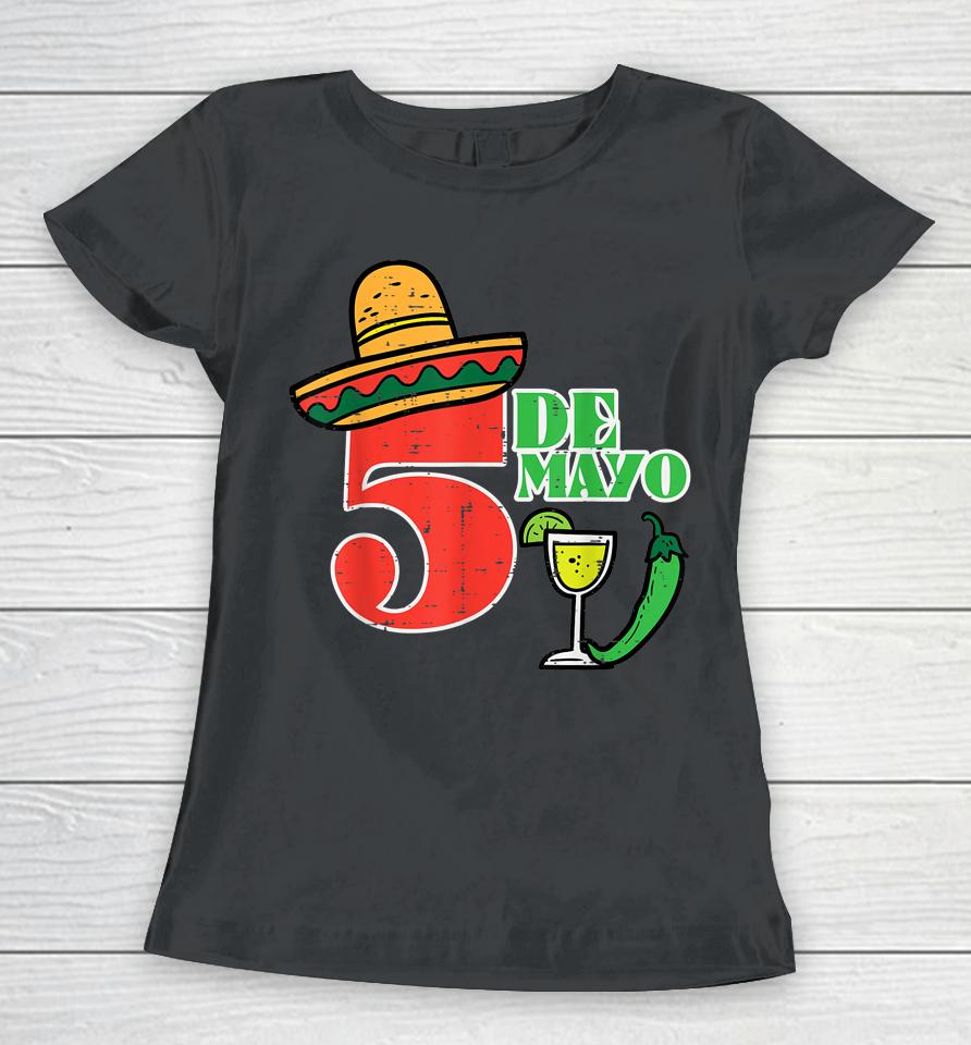 Cinco De Mayo 5 Cinco De Mayo Mexican Fiesta Party Women T-Shirt