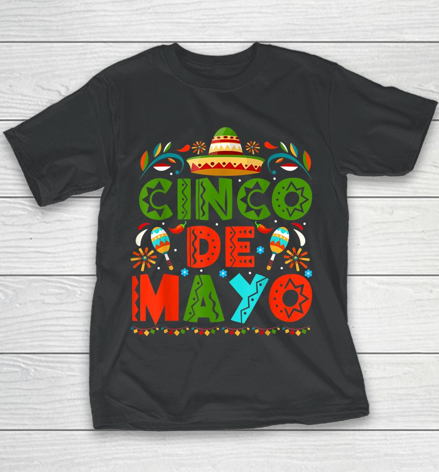 Cinco De Mayo Fiesta 5 De Mayo Viva Mexico Youth T-Shirt
