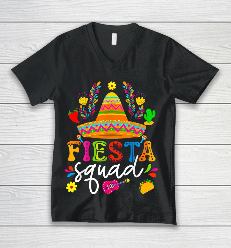 Cinco De Mayo Fiesta Squad Mexican Party Cinco De Mayo Party Unisex V-Neck T-Shirt