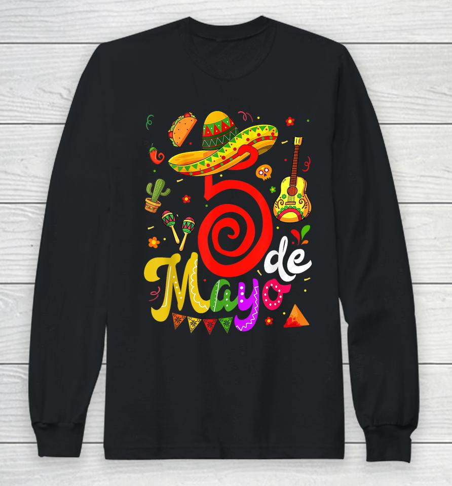 Cinco De Mayo Fiesta Surprise Camisa 5 De Mayo Viva Mexico Long Sleeve T-Shirt