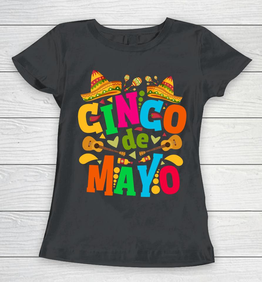 Cinco De Mayo Fiesta Surprise Camisa 5 De Mayo Viva Mexico Women T-Shirt