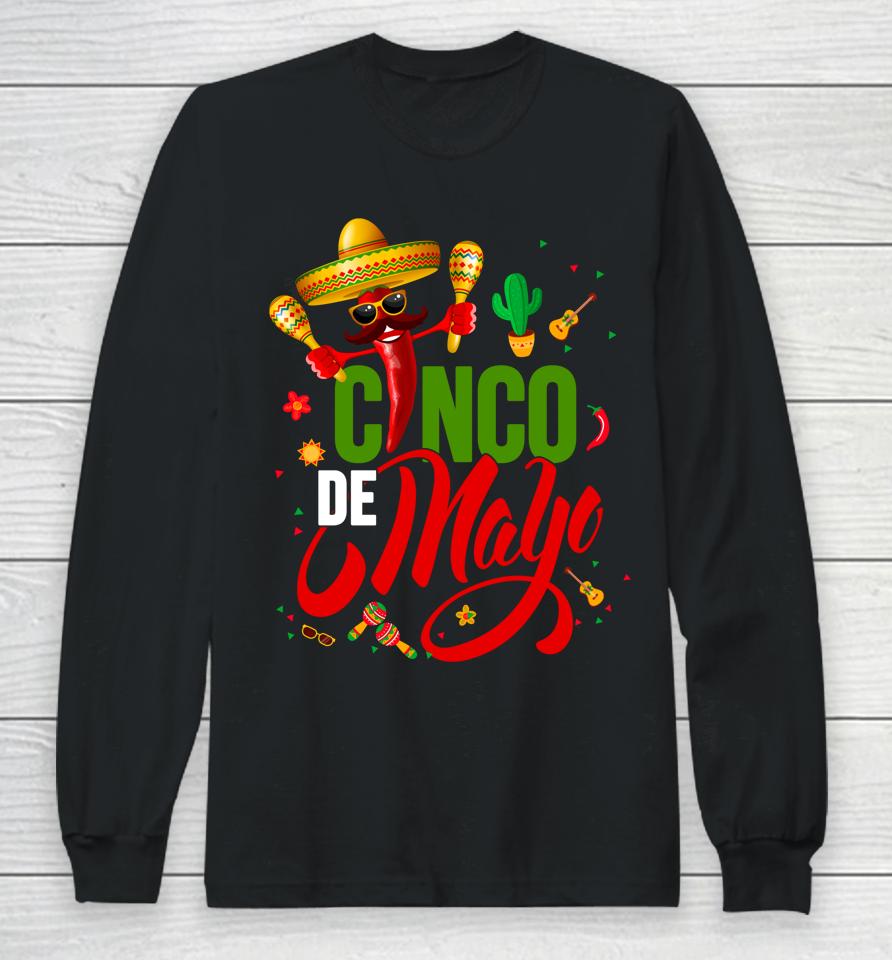 Cinco De Mayo For Mens Womens Kids Mexican Fiesta 5 De Mayo Long Sleeve T-Shirt