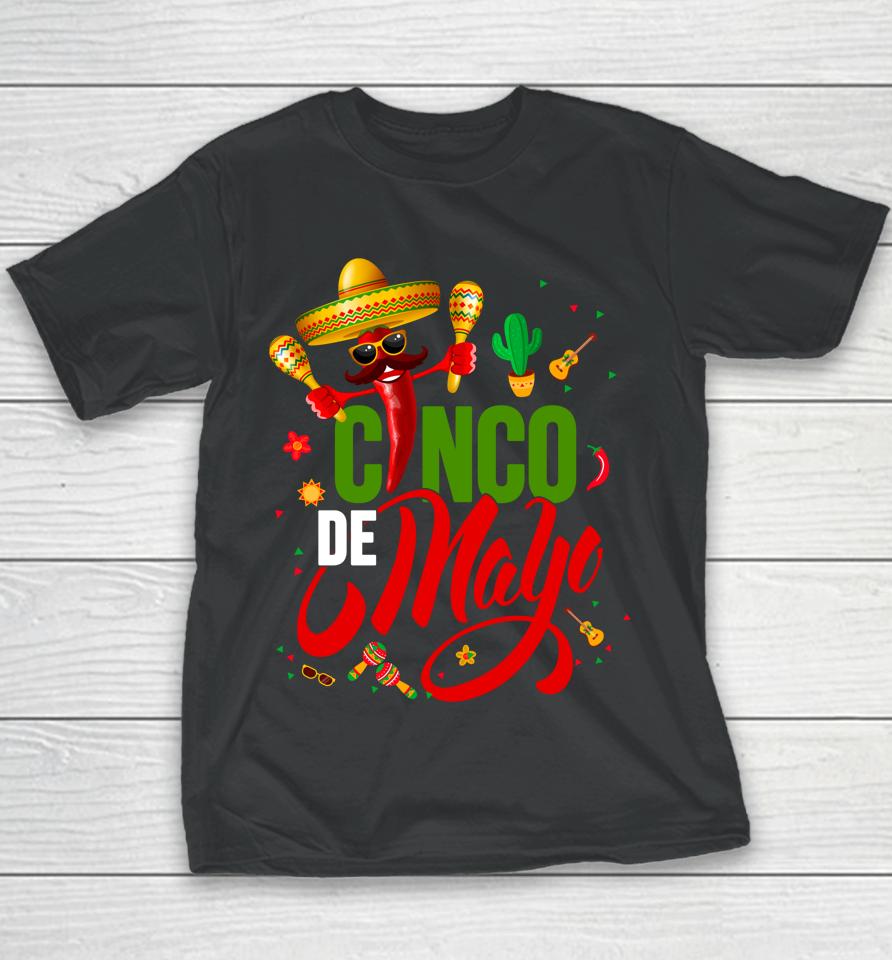 Cinco De Mayo For Mens Womens Kids Mexican Fiesta 5 De Mayo Youth T-Shirt