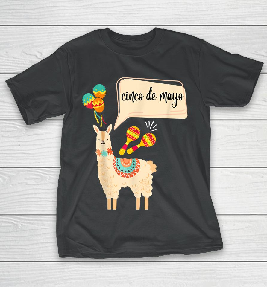 Cinco De Mayo Gifts Mexican Festival Party Lama Lover T-Shirt