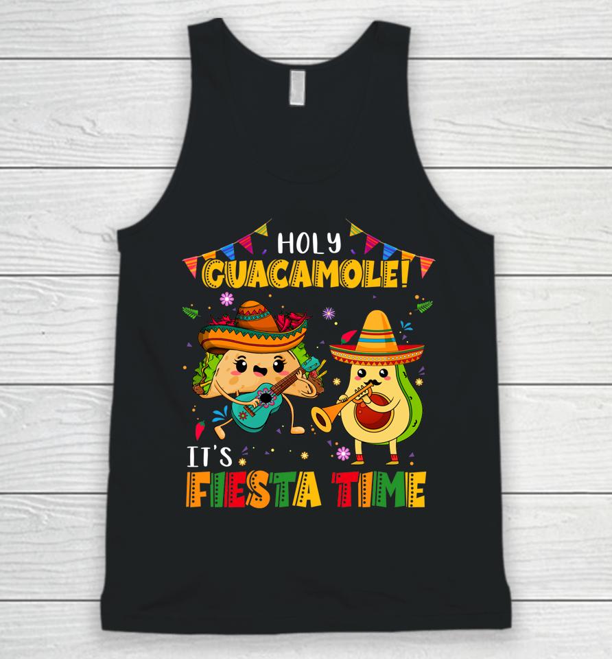 Cinco De Mayo Holy Guacamole It's Fiesta Time Avocado Unisex Tank Top