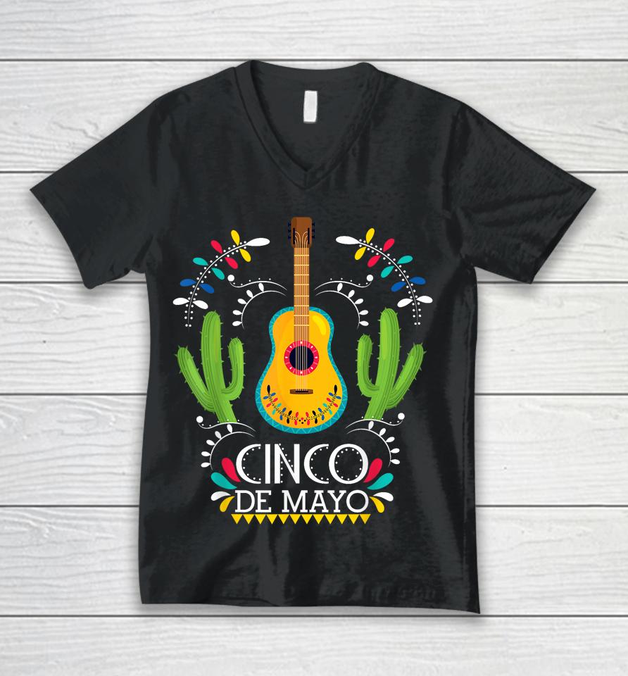 Cinco De Mayo Lets Fiesta Squad 5 De Mayo Mexican Fiesta Unisex V-Neck T-Shirt
