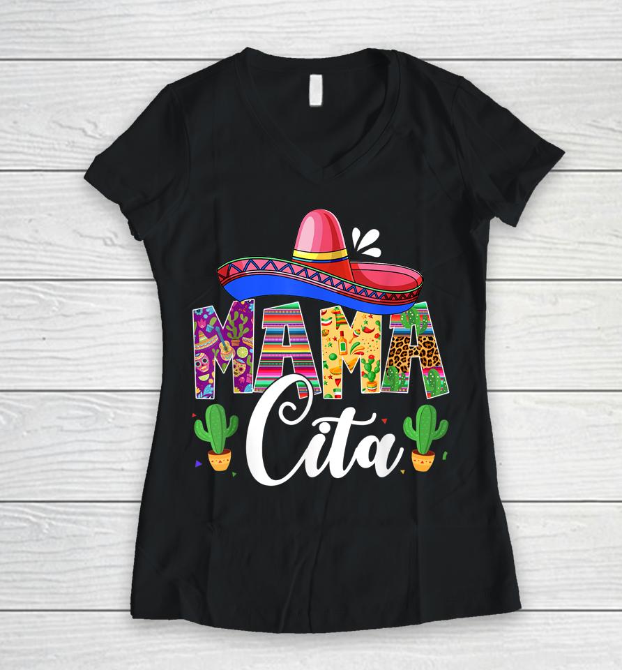 Cinco De Mayo Mamacita Women V-Neck T-Shirt