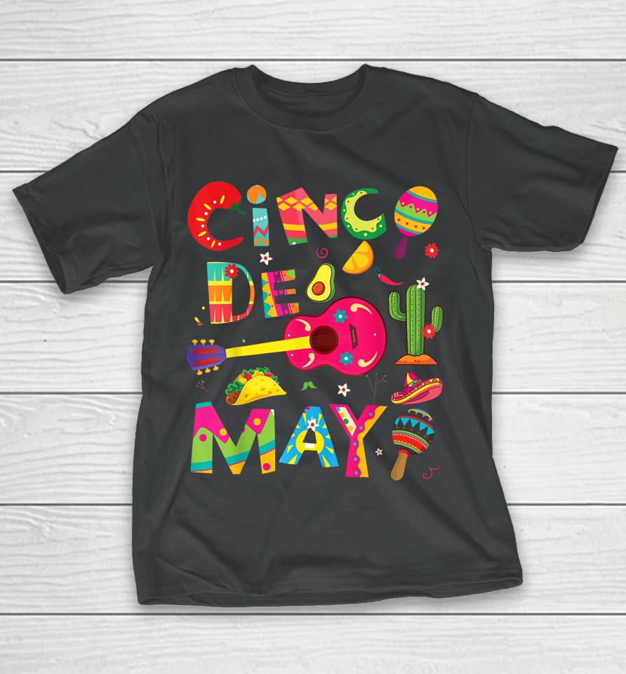 Cinco De Mayo, Men Women Kids Funny Mexican Fiesta 5 De Mayo T-Shirt
