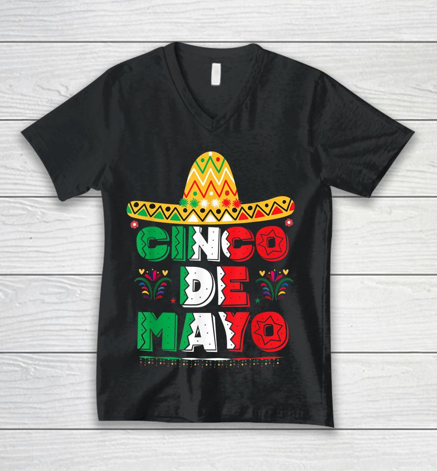 Cinco De Mayo Mexican Fiesta 5 De Mayo Unisex V-Neck T-Shirt