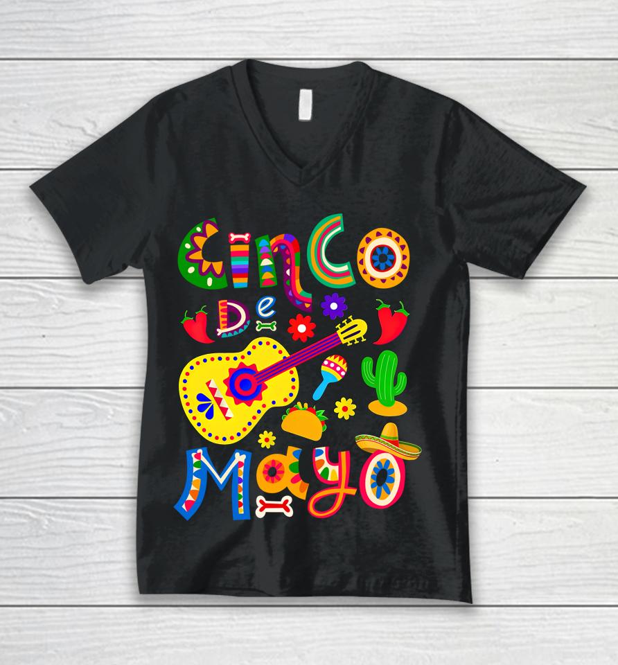 Cinco De Mayo Mexican Fiesta 5 De Mayo Unisex V-Neck T-Shirt