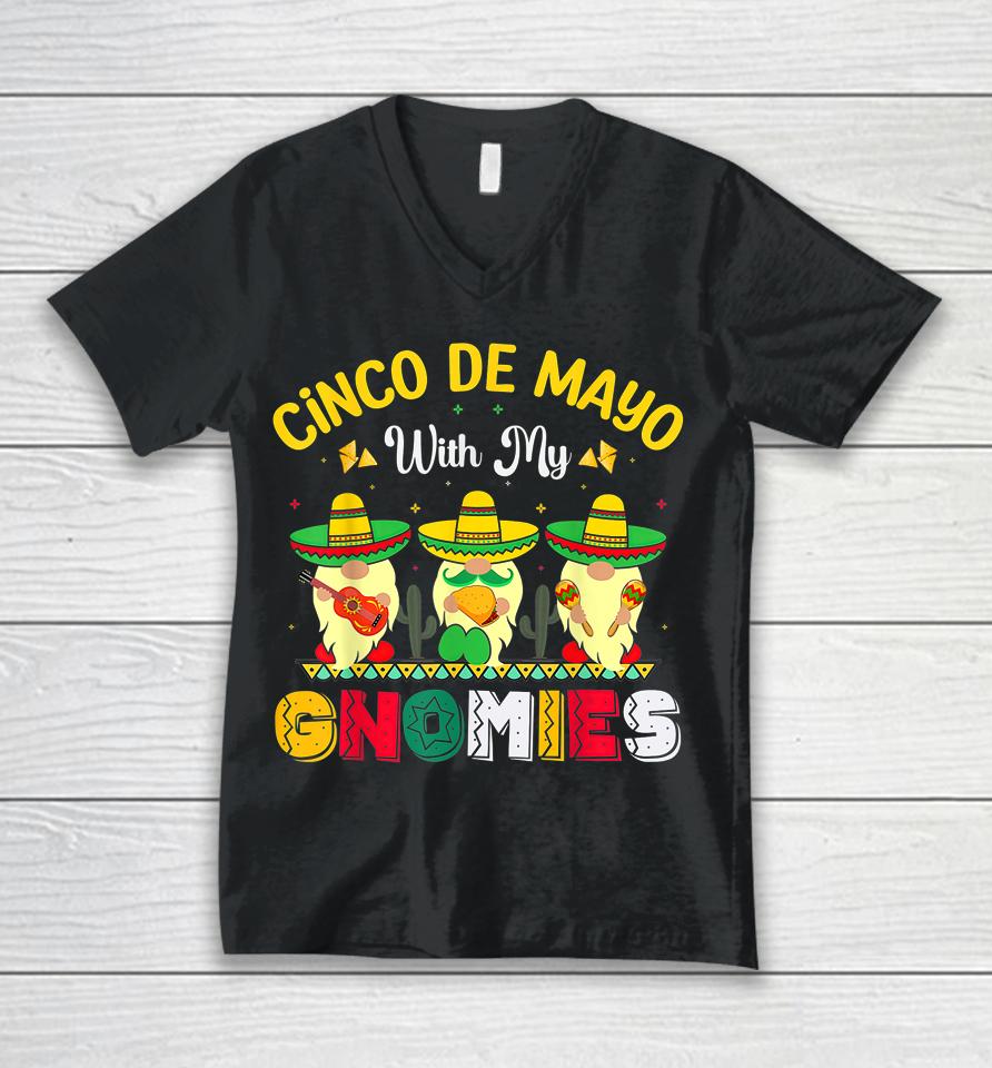 Cinco De Mayo Mexican Fiesta 5 De Mayo Women Men Gnomes Unisex V-Neck T-Shirt
