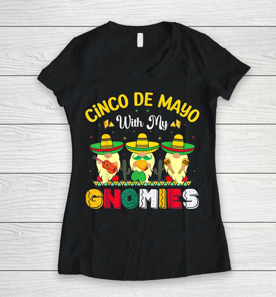 Cinco De Mayo Mexican Fiesta 5 De Mayo Women Men Gnomes Women V-Neck T-Shirt