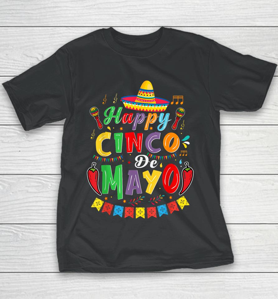 Cinco De Mayo Mexican Fiesta Party Women Men Boys Girls Kids Youth T-Shirt