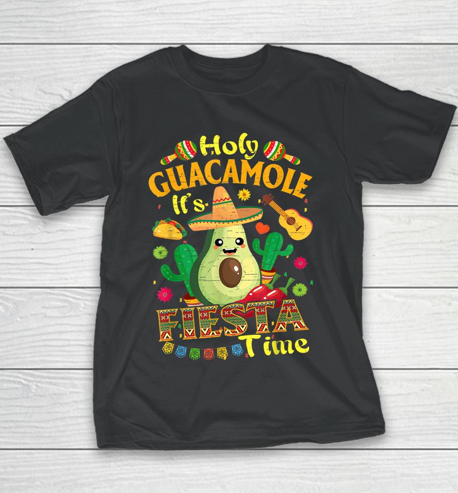 Cinco De Mayo Mexican Holy Guacamole Fiesta Time Youth T-Shirt
