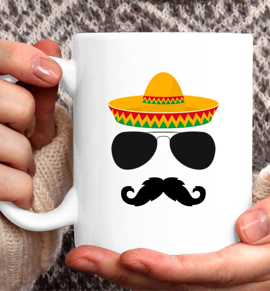 Cinco De Mayo Mustache Face Coffee Mug