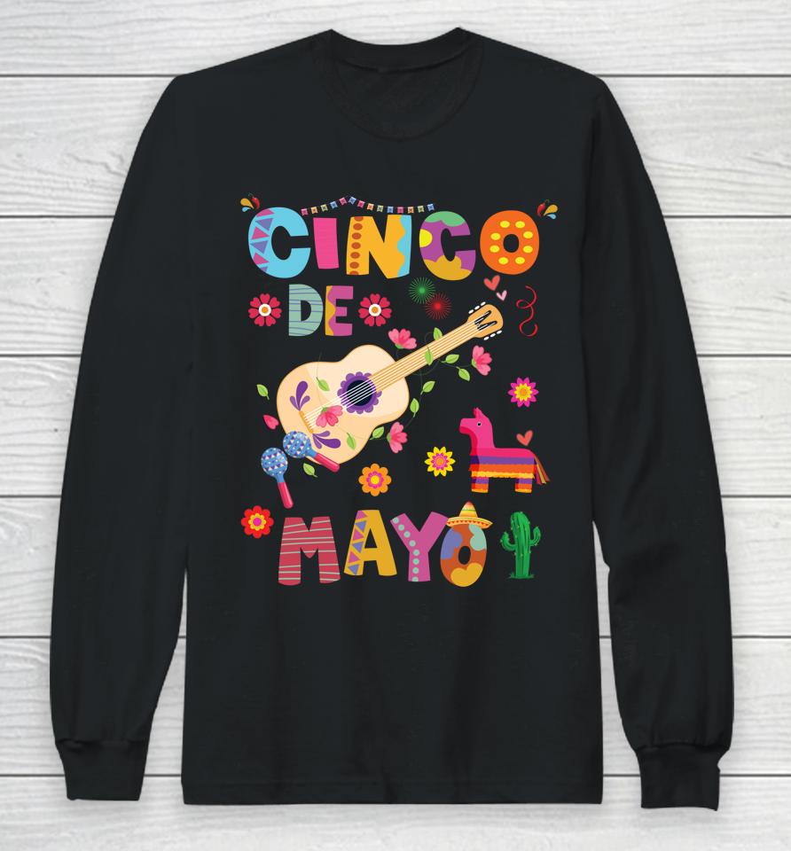 Cinco De Mayo Shirt Mexican Fiesta 5 De Mayo Long Sleeve T-Shirt