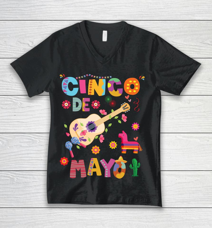 Cinco De Mayo Shirt Mexican Fiesta 5 De Mayo Unisex V-Neck T-Shirt