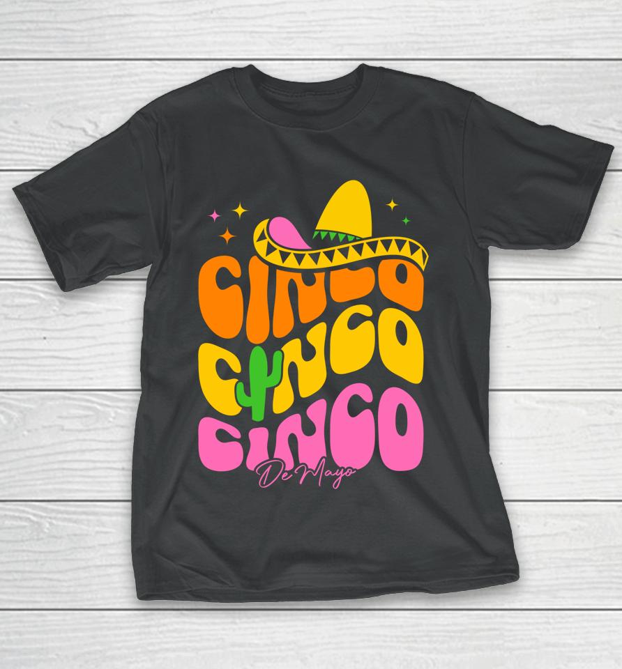 Cinco De Mayo Sombrero For Mexican American Celebrations T-Shirt