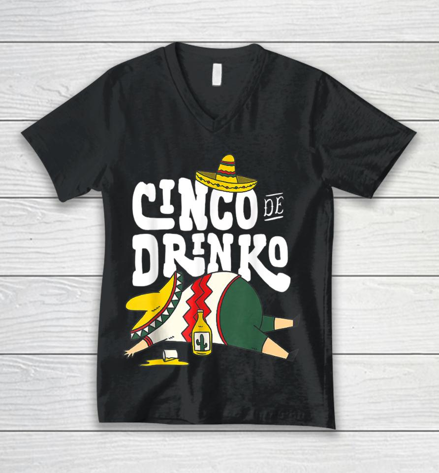 Cinco Drinko De Mayo Fiesta Squad Mexican Party 5 De Mayo Unisex V-Neck T-Shirt