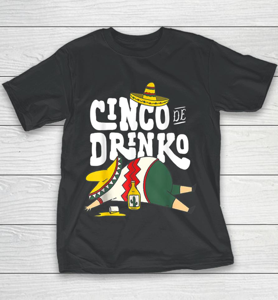 Cinco Drinko De Mayo Fiesta Squad Mexican Party 5 De Mayo Youth T-Shirt