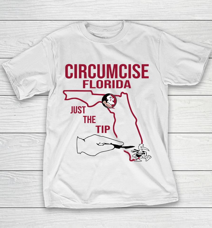 Circumcise Florida Just The Tip Funny Youth T-Shirt