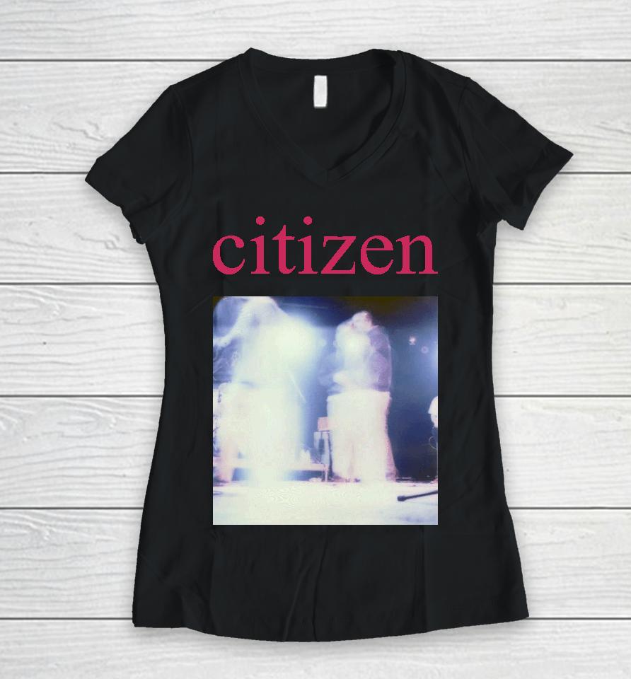 Citizen Photo Transfer Women V-Neck T-Shirt