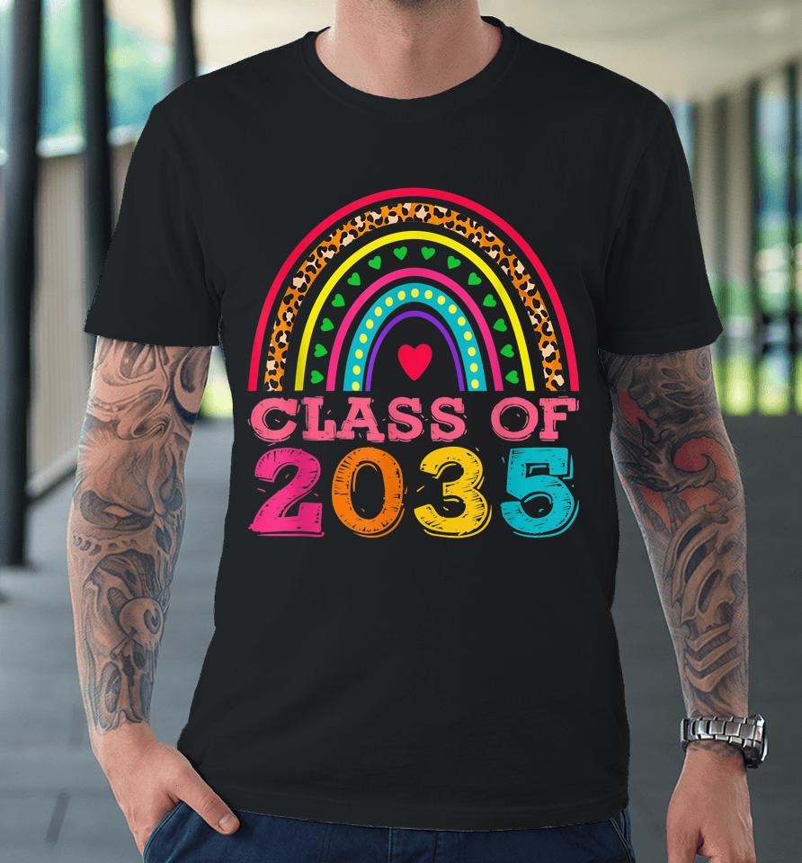 Class Of 2035 - Colorful Rainbow First Day Of School Premium T-Shirt