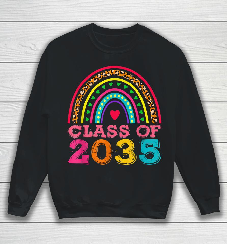 Class Of 2035 - Colorful Rainbow First Day Of School Sweatshirt