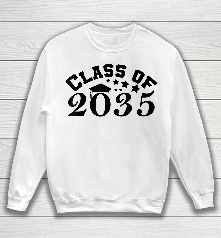 Class Of 2035 Grow With Me First Day Of School Graduation Sweatshirt