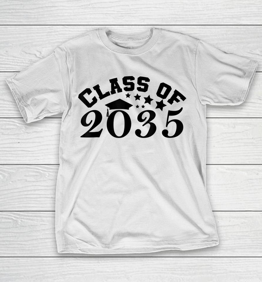 Class Of 2035 Grow With Me First Day Of School Graduation T-Shirt