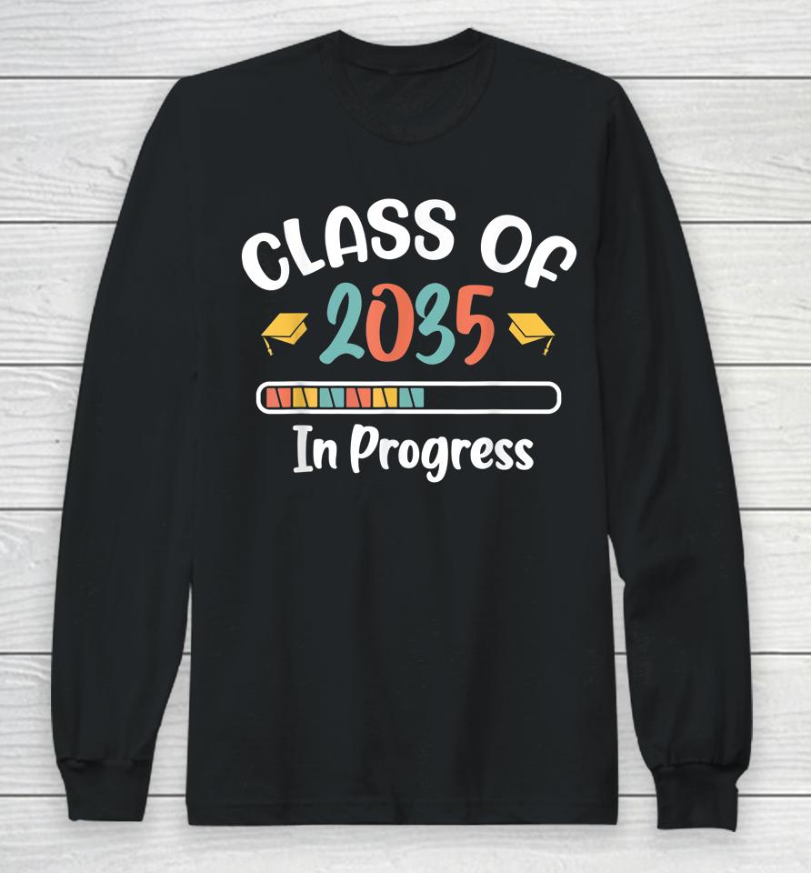 Class Of 2035 Grow With Me First Day Of School Graduation Long Sleeve T-Shirt