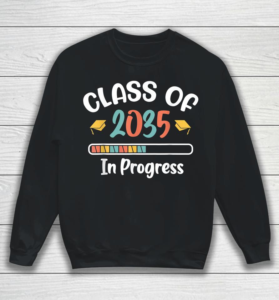 Class Of 2035 Grow With Me First Day Of School Graduation Sweatshirt