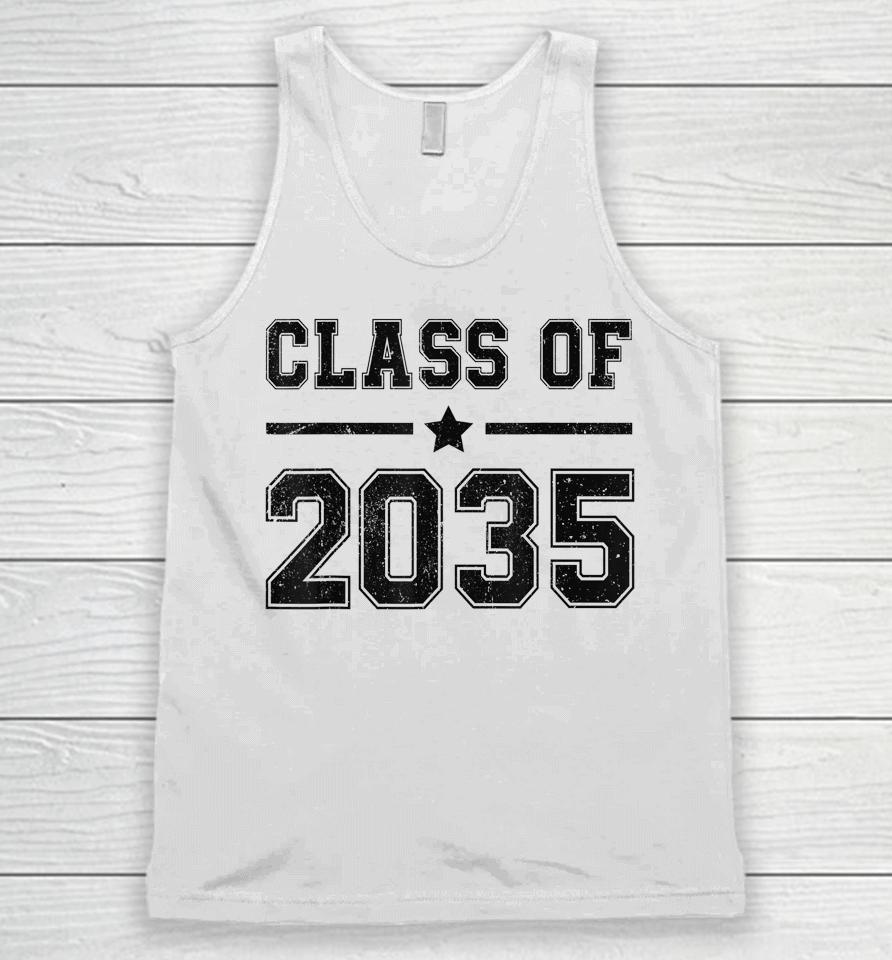 Class Of 2035 Grow With Me Graduation First Day Of School Unisex Tank Top