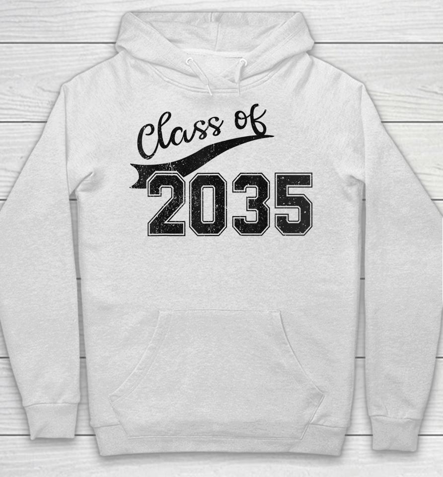 Class Of 2035 Grow With Me Graduation First Day Of School Hoodie