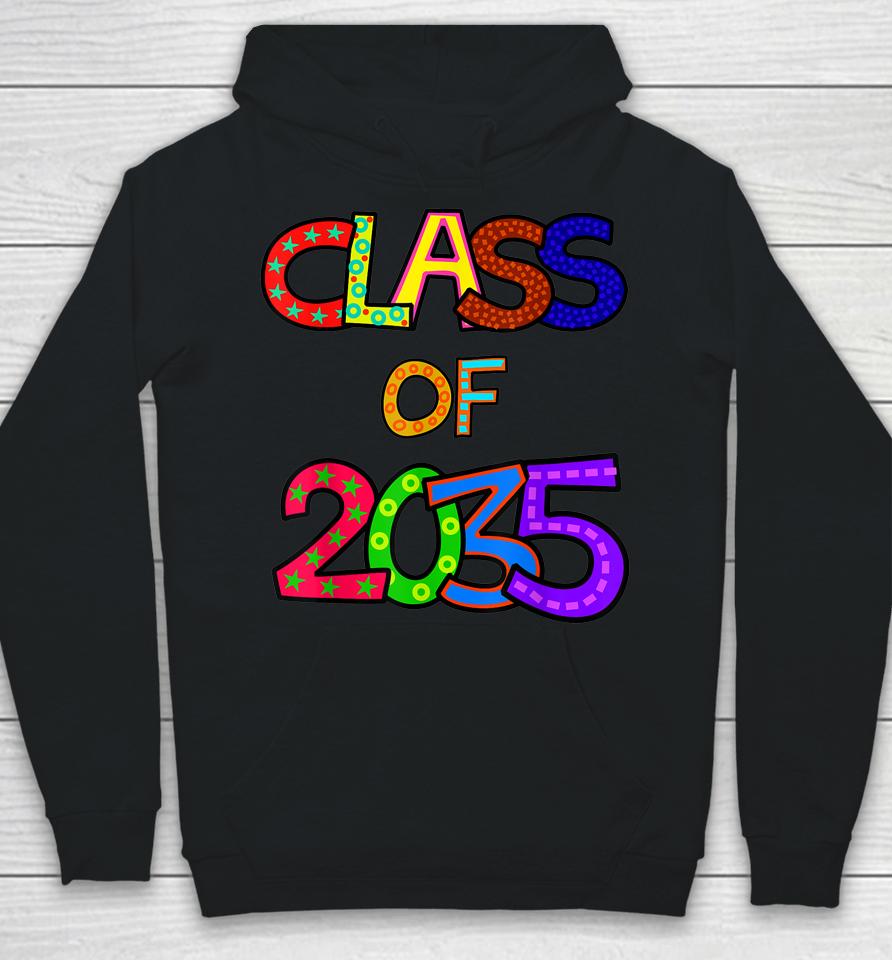 Class Of 2035 Grow With Me Kindergarten Graduation Hoodie